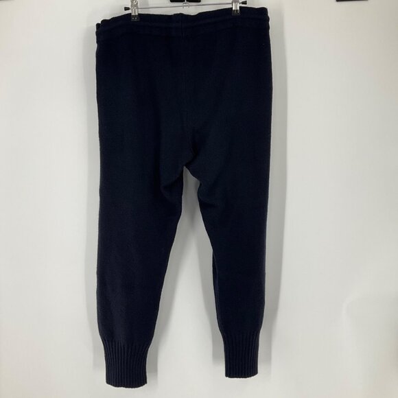 Naadam Blue Jogger Pants XL Cotton/Wool Blend Ribbed Cuffs Drawstring Waist comf - Picture 5 of 8
